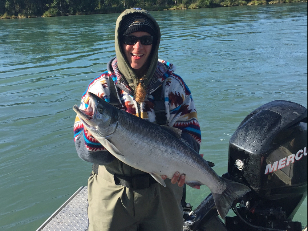 Big Silver Salmon Caught On Kenai River With Alaska Fishing And Lodging 1000