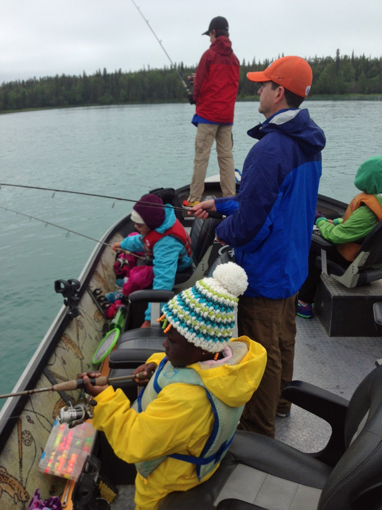 Boat Load Of Kids Fishing In Alaska 1000