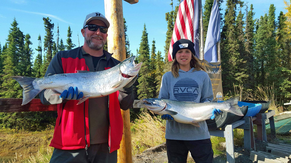 Father Daughter Silver Salmon Success 1000