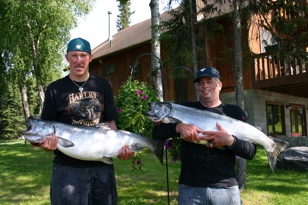 Pair Of Nice Chinook Alaska Fishing And Lodging